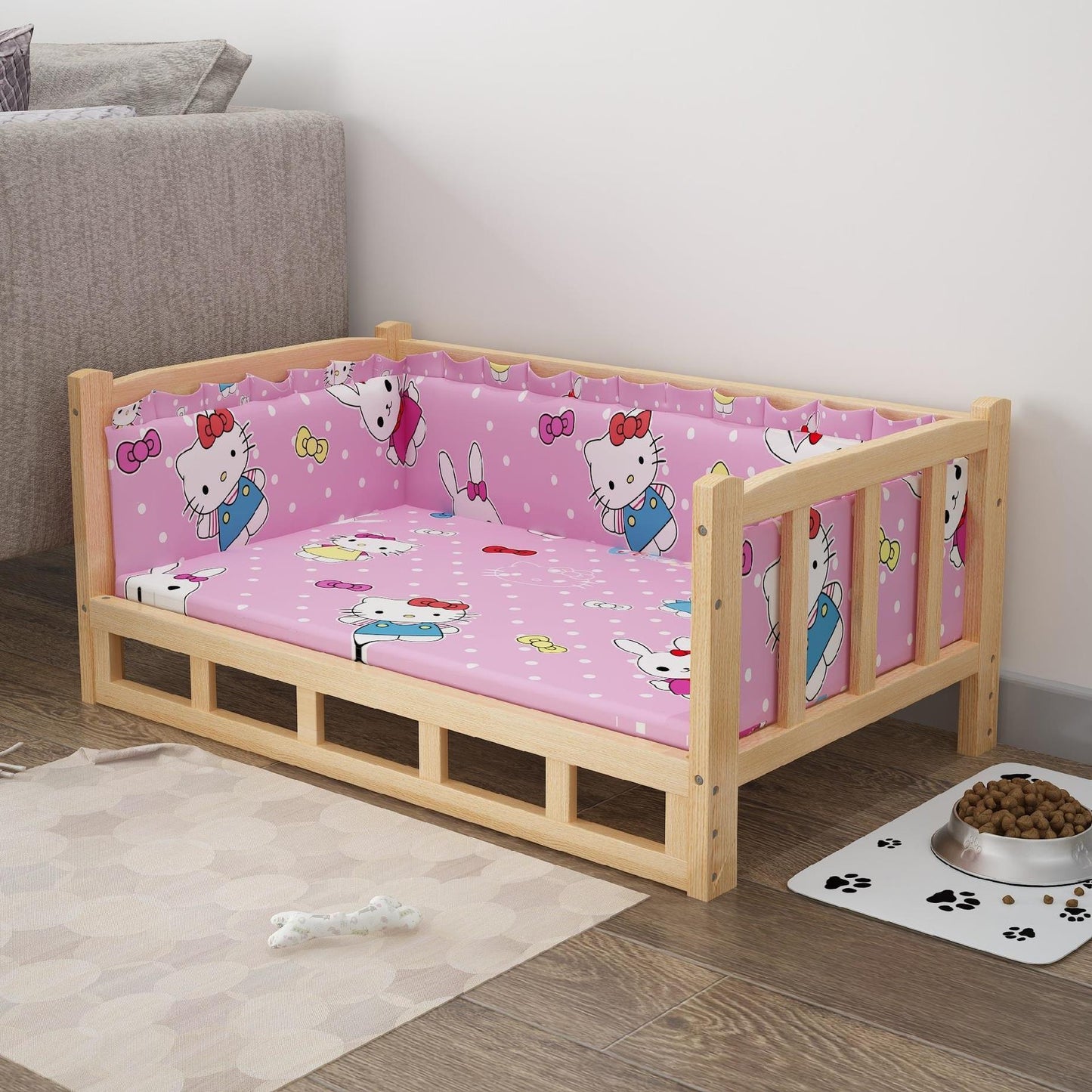 Bed Summer Wooden Pet Dog Bed