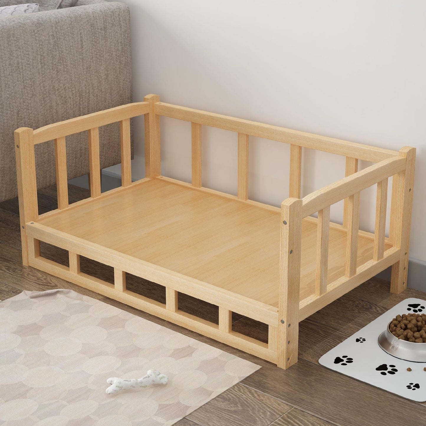 Bed Summer Wooden Pet Dog Bed