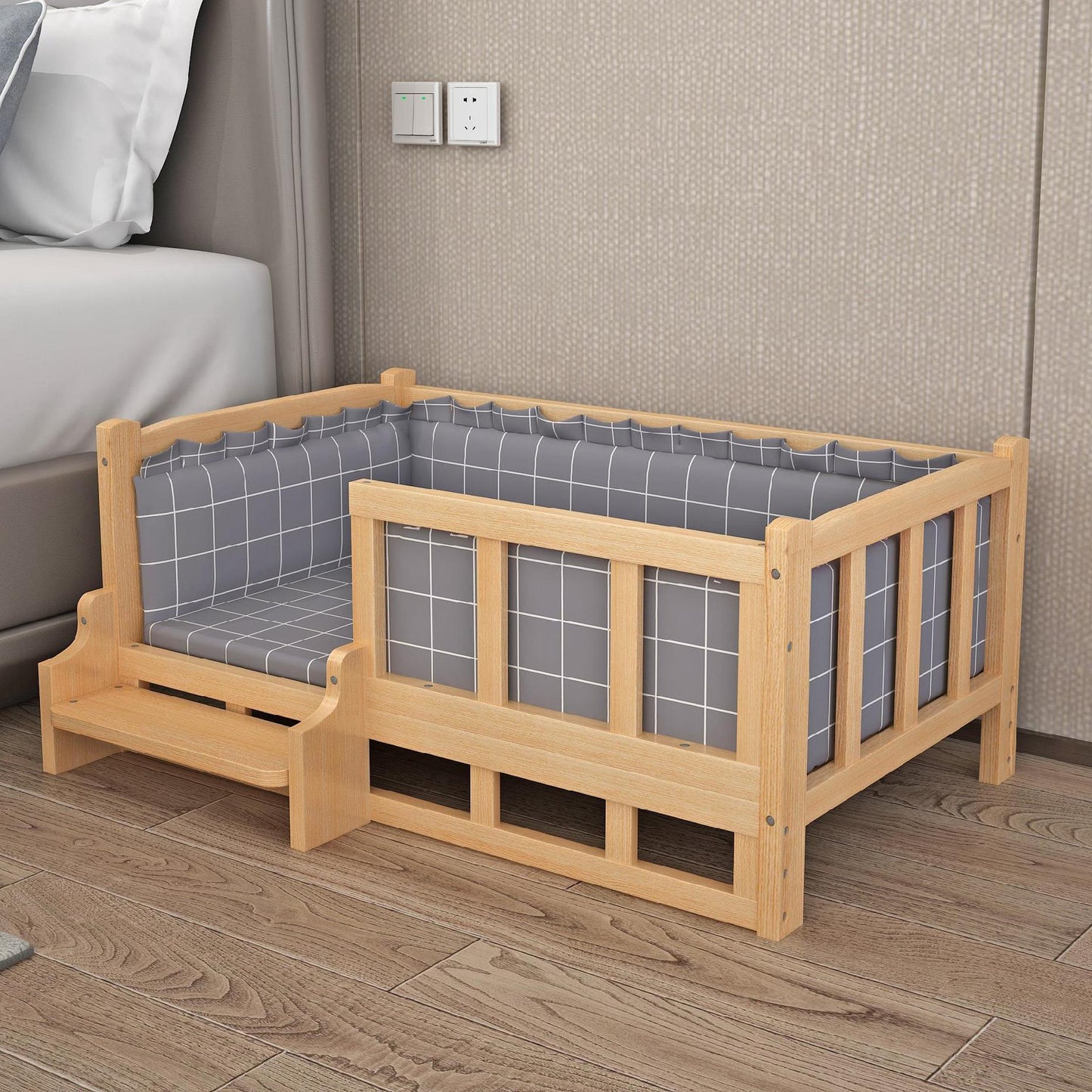 Bed Summer Wooden Pet Dog Bed