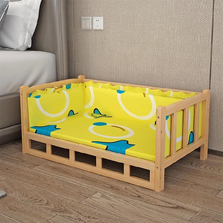Bed Summer Wooden Pet Dog Bed