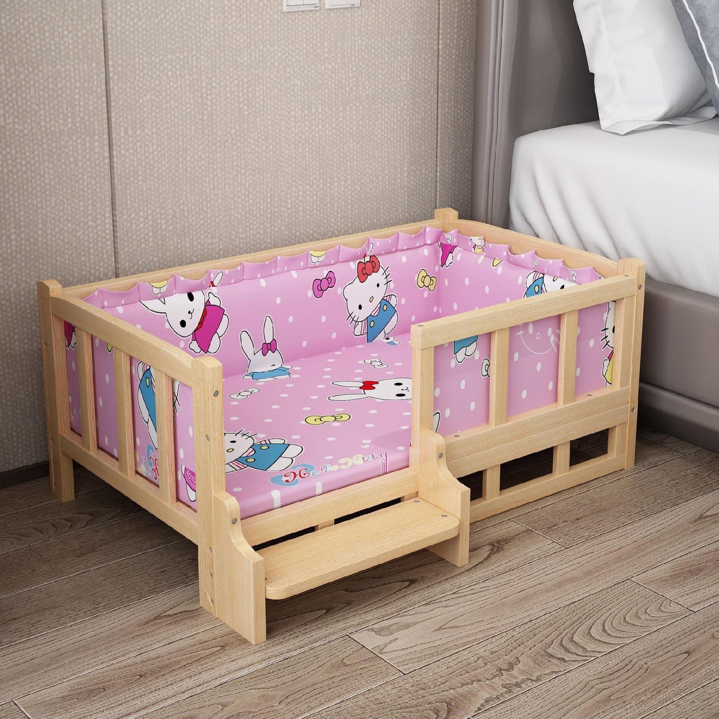 Bed Summer Wooden Pet Dog Bed